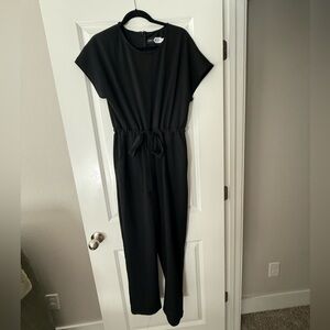 Piper and Scoot Black Women's Jumpsuit with Tie Waist